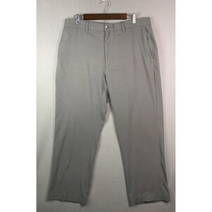 Callaway Golf Pants Gray Performance Flat Front Trousers Men Size 36x28 Packable